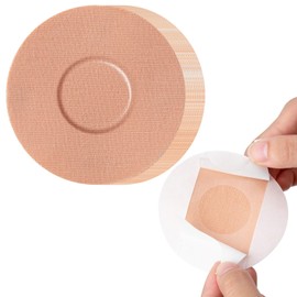 SUNMON 40 Pack Libre 2 Sensor Covers, Waterproof Skin-Friendly Freestyle Libre 2 Glucose Sensor Cover Long Lasting for 10-14 Days, No Glue in The Center (Skin)