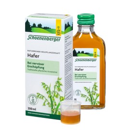 Schoenenberger - Hafer naturreiner Heilpflanzensaft - 1x 200 ml Glasflasche - freiverkäufliches Arzneimittel - bei nervösen Erschöpfungszuständen