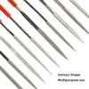 Cheerock 10Pcs Bass Guitar File Set Fret Nut Files with