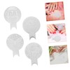 TOVINANNA 4pcs Nail Art Stamping Plates Durable Steel Nail Stencils