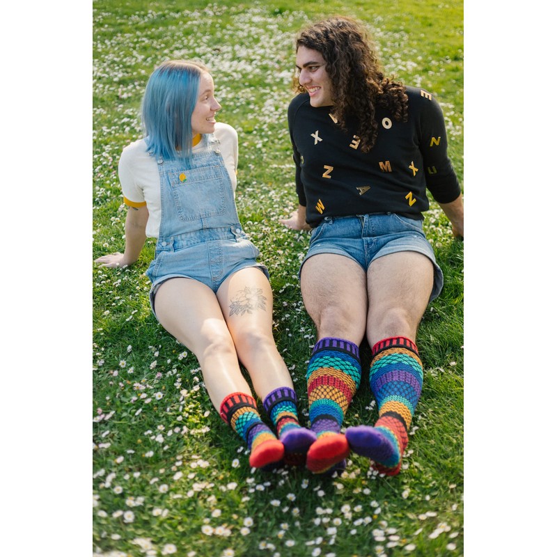 Solmate Socks - Mismatched Knee High Socks, USA Made with
