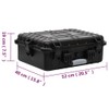 CHARMMA Portable Flight Case Black 20.5"x15.7"x7.5" PP, Camera & Optic