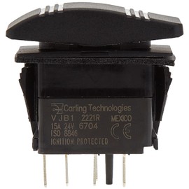 Blue Sea Systems 8286 Water Resistant Contura Switch, Black