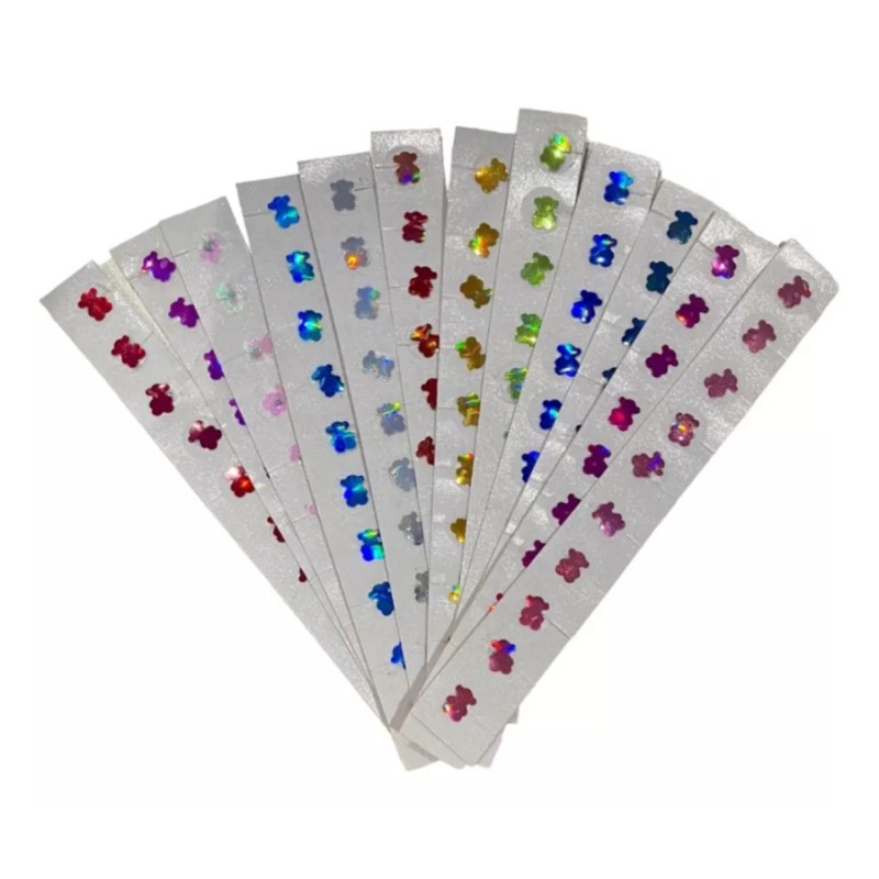 Productos comerciales Balines Con Parche Auriculoterapia 100 Piezas Con Figuras