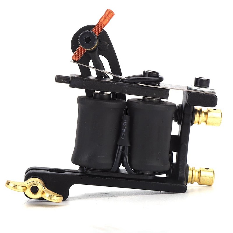 10 Warps Coils Wire Unique Pattern Tattoo Machine Gun Alloy