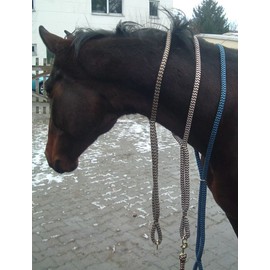 Cotton Neck Ring Horse Riding Brown / Natural Size Full