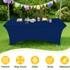 Smiry 2 Pack Spandex Table Cloth 6FT, Elastic Fitted Stretch