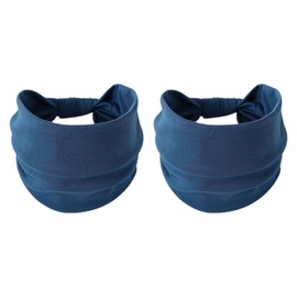 Harilla 2pcs Stirnband Bandanas Stretchgürtel waschbares leichtes Haarband Schweißband für Basketball -Fitness -Fitness -Cross -Training, Blau