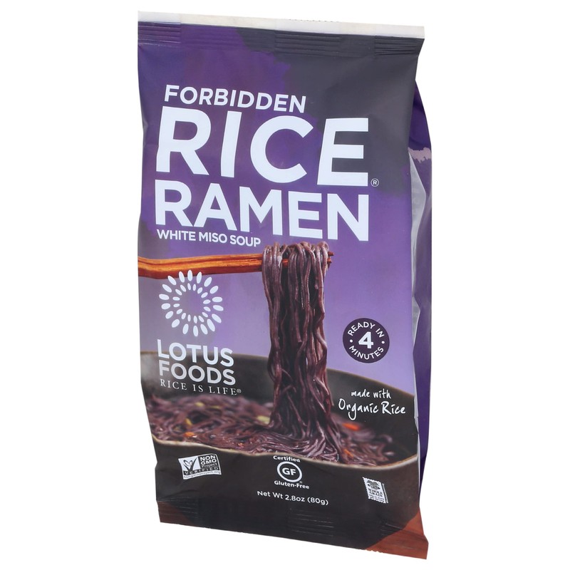 Lotus Foods Forbidden Rice Ramen with Miso Soup, 2.8 oz