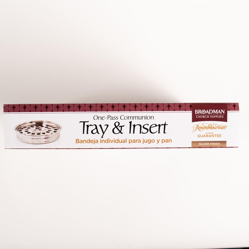 Broadman Church Supplies RemembranceWare Communion One Pass Tray & Disk,