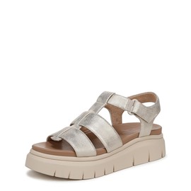 Naturalizer SOUL Womens Pippa Fisherman Sandal Gold Metallic 8.5 M