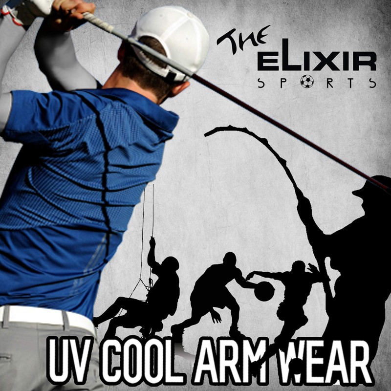 Elixir Arm Cooler Cooling Sleeves UV Protective Compression Arm Sleeves,