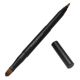 PrettyAimee Retractable Lip Brush Lip Liner Brushes Concealer Dual End Travel Retractable Lipstick Eyeshadow Foundation Makeup Brush Tool