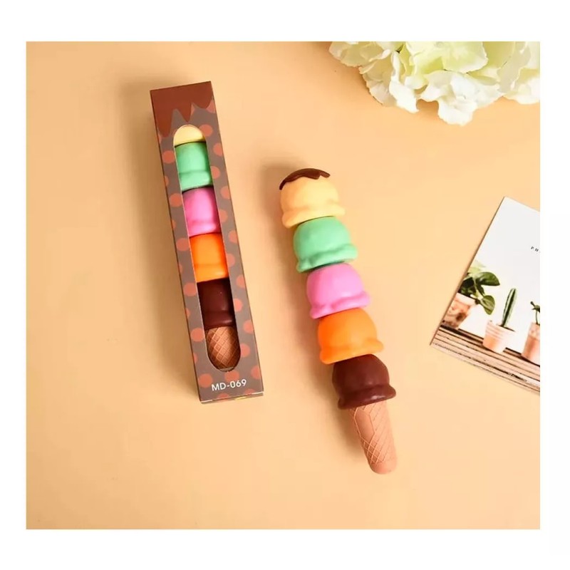 HIGHLIGHTER 5 Marcatextos Helado Apilable Subrayar Resaltar Remarcar