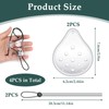2 Pcs Transparent Eye Shield After Surgery, 9 Hole Plastic