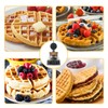 Commercial Waffle Maker Machine, 110V 1200 W Stainless Steel Nonstick