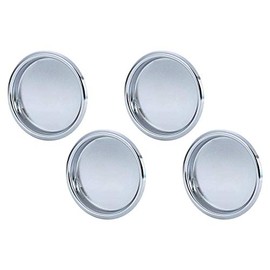 Nuk3y Easy Snap in Closet Door Finger Pull, 2-1/8"", 4-Pack (Chrome)