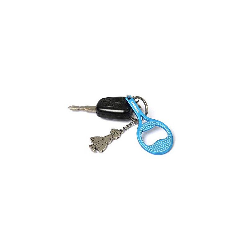 munkees 2 x Key Ring Tennis Bottle Opener Tennis Racket