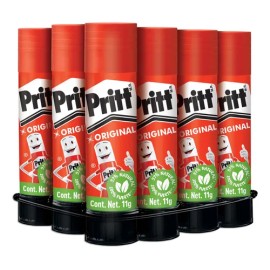 Pack 12 Pegamento en barra Original lavable Blanco Pritt