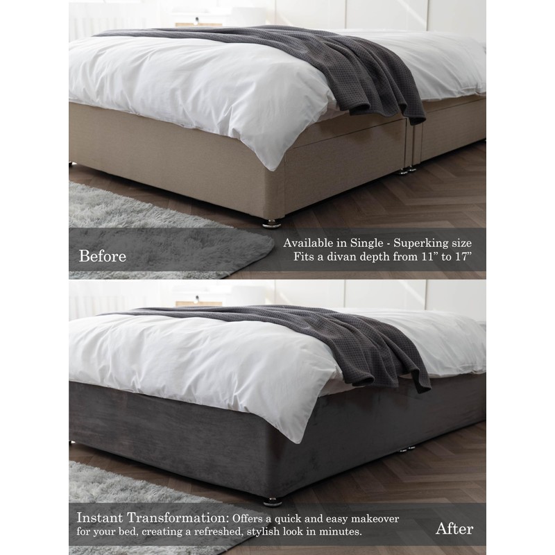 Belledorm 19" Extra Deep Base Wrap Valance Sheet - Transforms