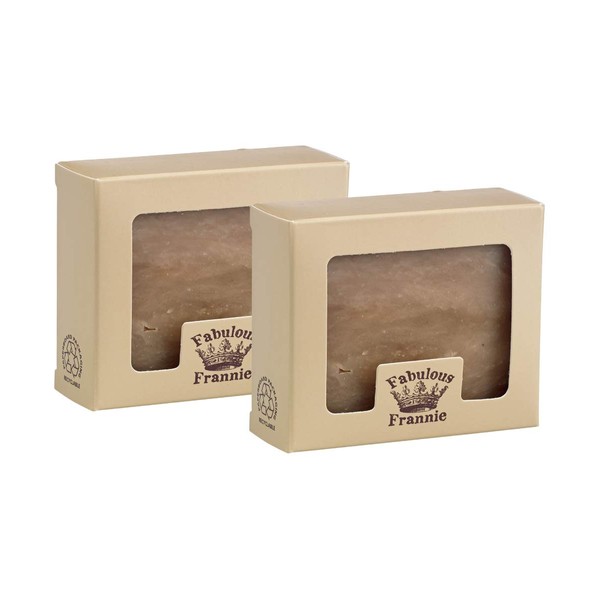 Fabulous Frannie Frankincense & Myrrh Essential Oil Herbal Soap Gift Set each made with Pure Essential Oils Frankincense, Myrrh, Patchouli and Cedarwood 4 Ounce (Pack of 2)