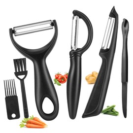Senbowe Upgrade Potato Peeler for Kitchen, 6PCS Stainless Steel Vegetable Peeler, I and Y Food Peeler for Apple Fruit Carrot Zucchini Cucumber,Good Grip Veggie Peeler Makes Peeling Very Easy