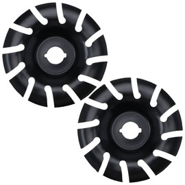 The Lord of the Tools 2PCS 90mm Wood Carving Disc 16mm Bore 12 Teeth Manganese Steel Grinder Shaping Disc for 100 115 Opening Woodworking Tool Electric Angle Grinder