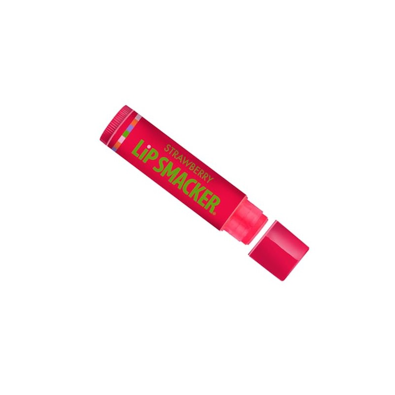 Lip Smacker Bálsamo labial de fresa, 0.14 onzas (paquete de
