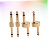 KONTONTY 4 Guitar Effect Pedal Adapter Dual Head Connector Set