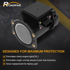 ROADFAR Sensor de flujo de aire masivo MAF para Nissan 240SX 1994-1998 para Nissan Altima 1998-2001 22680-9E005