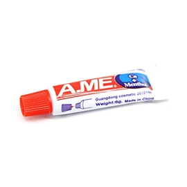 A.ME Travel/Pocket Size 10g Mint Calcium Menthol Toothpaste Camping/Festival