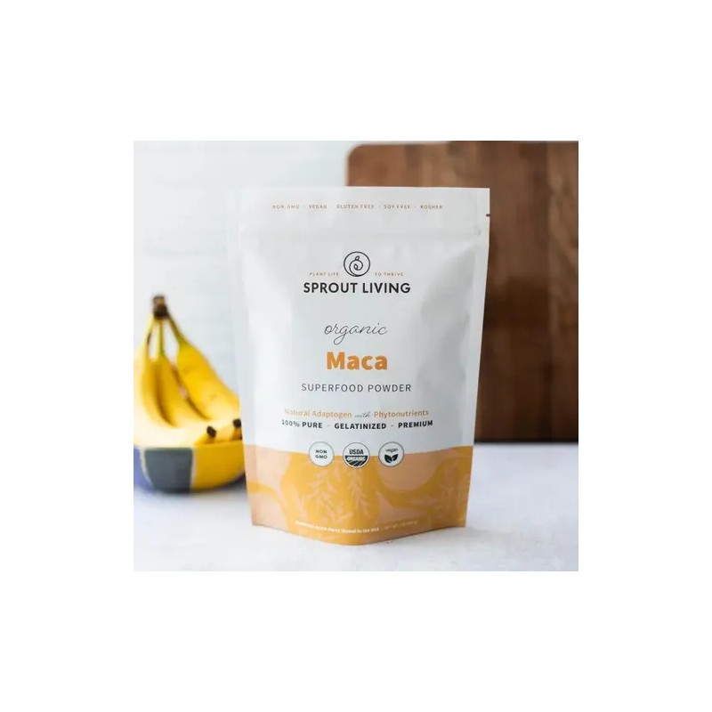 Sprout Living Raiz De Maca Gelatinizada En Polvo 1 Libra