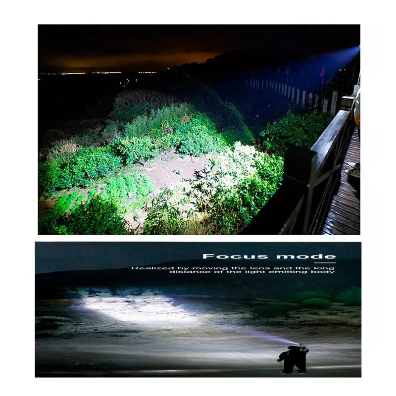 Tohil Linterna Tactica Tohil 5000lm Recargable Led Alta Potencia