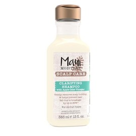 Maui Moisture Scalp Care Clarifying Shampoo, Apple Cider Vinegar Curly Hair Shampoo Moisturizes & Removes Scalp Build-Up, Sulfate-Free Surfactants, 13
