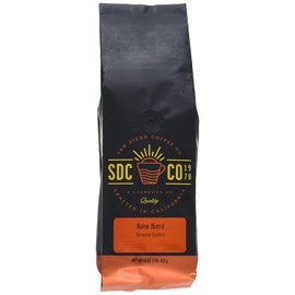 San Diego Coffee Island Blend, Medium Roast, Ground, 16-Ounce Bags (Pack of 2)