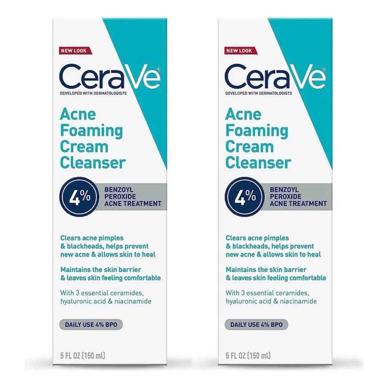Cerave Acne Limpiador Espumoso Para Piel 236ml - 2 Botellas