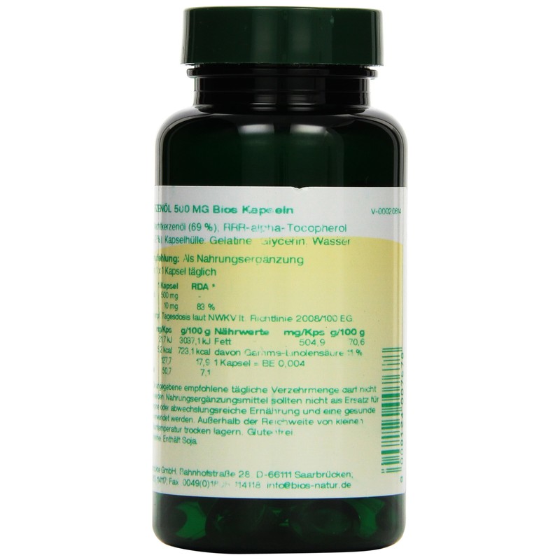 Bios Evening Primrose Oil, 100 Capsules, Pack of 1 (1