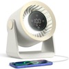 Ausic Powerful Desk Fan Utra-quiet for Bedroom, 15200mAh Small Turbo