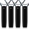 Blueweenly 4 Pcs Tennis Racket Handle Covers Black Tennis Racket