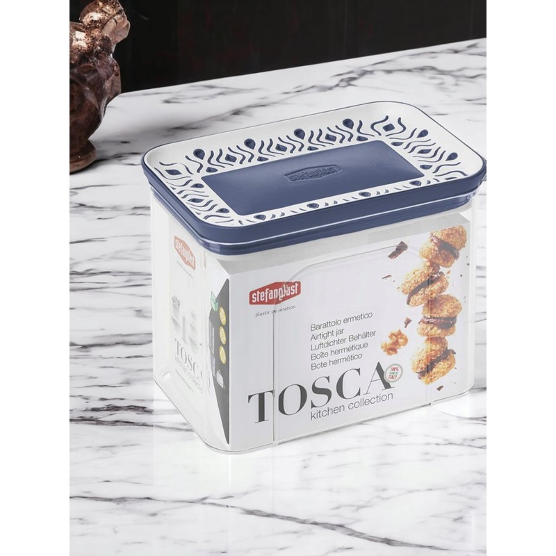 Stefanplast Boîte Tosca Bleu (10.2 x 12 x 15.3 cm)