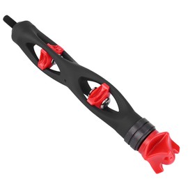 Archery Arrow Bow Stabilizer Shooting Resonance Chamber Absorb Noise Vibration Black Red