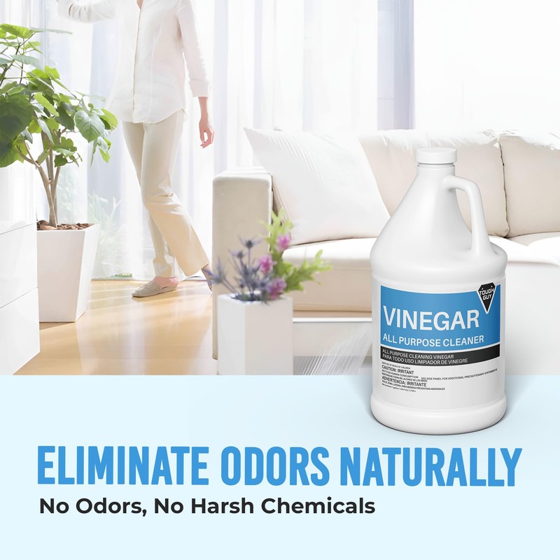 (4 Gallons) - Distilled White Cleaning Vinegar 6% Acidity -
