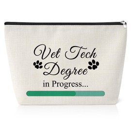 Vet Tech Student Gift Makeup Bag Veterinary School Gifts Inspirational Graduation Gift for Vet Student Friend Appreciation Birthday Presents Future Veterinarian Gift for Women