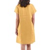Amazhiyu Womens 100% Linen Summer Casual Crew Neck Midi Dresses