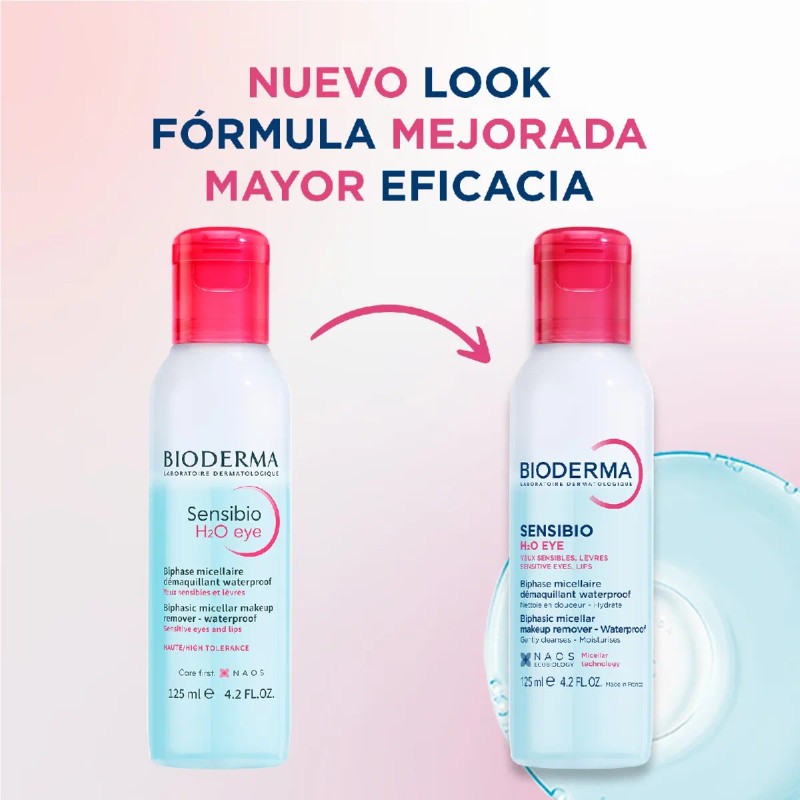 Sensibio H2o Eye Desmaquillante Bifásico Ojos 125ml Bioderma