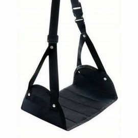 Portable foldable footrest footrest for in-flight use blue 2ea