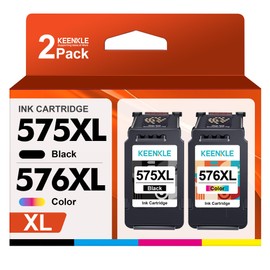PG-575XL CL-576XL 575 XL 576 XL Multipack Remanufactured Printer Cartridges Compatible with Canon 575 576 Cartridges for PIXMA TS3550i TS3551i TR4750i TR4751i (Pack of 2)