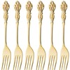 Takaguo Metal Rune Gold Dessert Fork Set of 6 519392