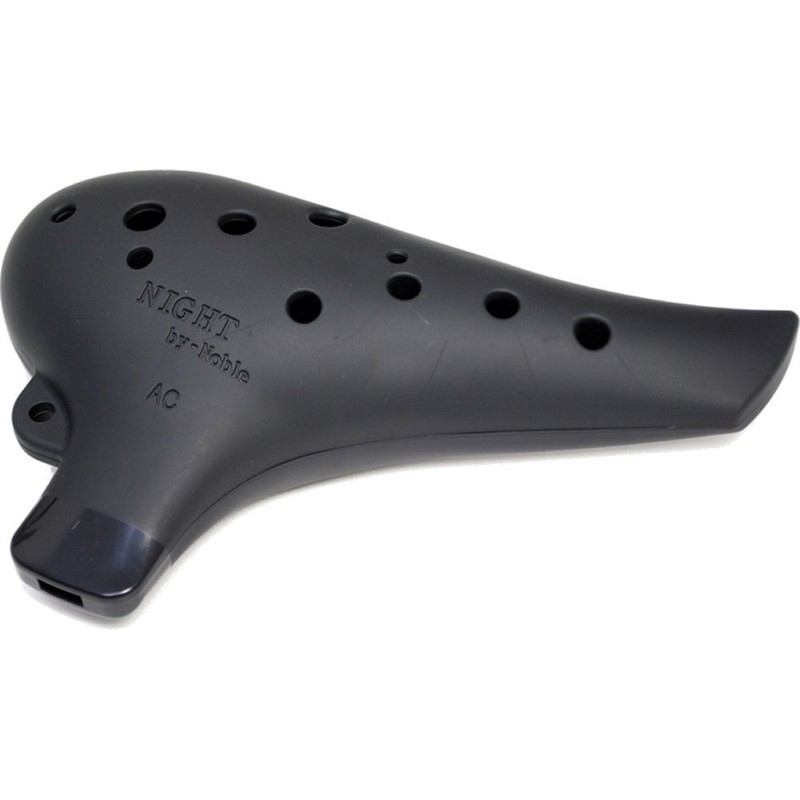 NIGHT by Noble Night Ocarina Plastic AC Black Rubber Finish