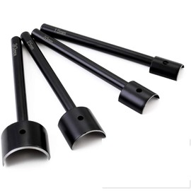 Leather Craft Tool Set of 4 (30 mm, 25 mm, 20 mm, 15 mm) Leather Craft Tool for Beautifying the Edges of Bags, Belts, Wallets, Etc; End Punch, Hole Punch, Auto Punch, Anaaake Punch, Leather Workmanship, For Leather Products (Back Bag, Bag, Strap, Card Ca